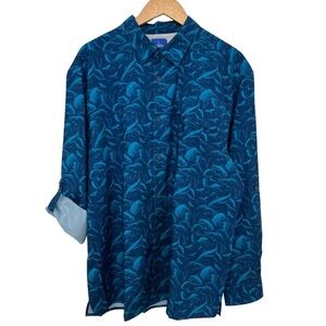 Guy Harvey Long Sleeve Performance Fish Print Shirt Men's XL
